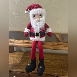 Festive sitting Santa Christmas decor